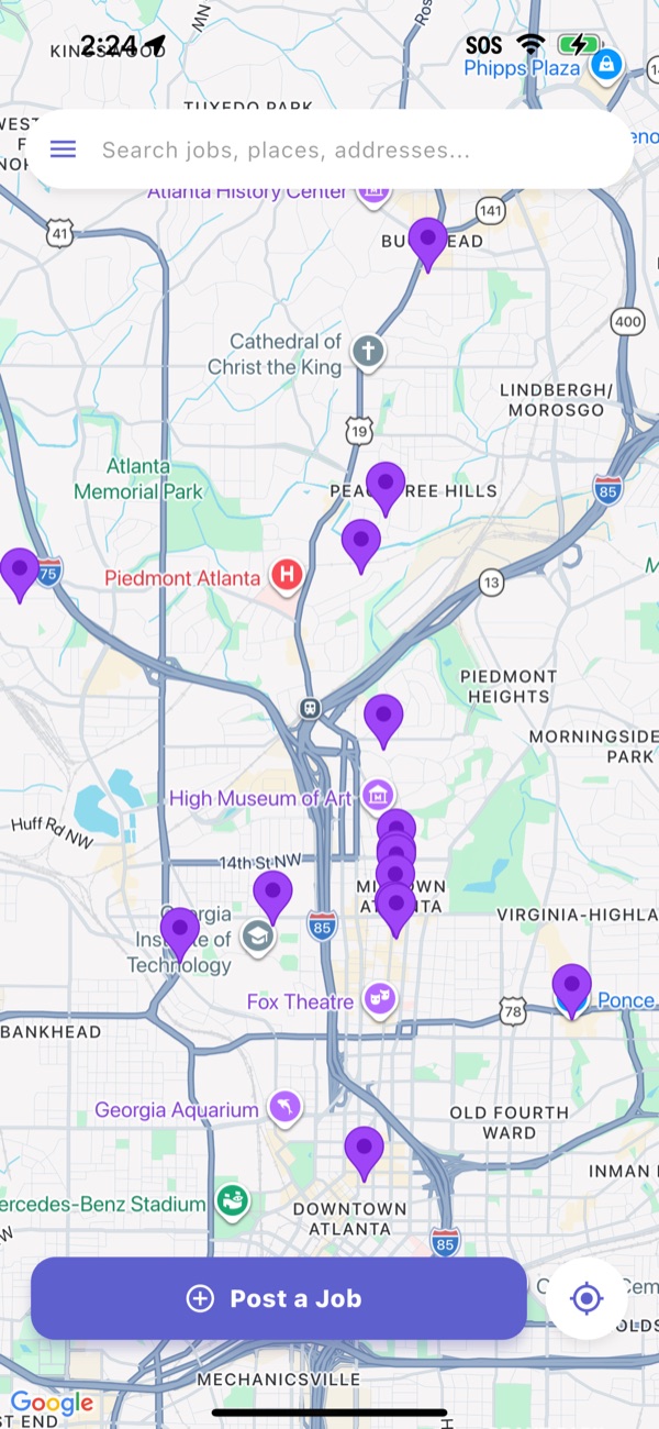 JAM map view